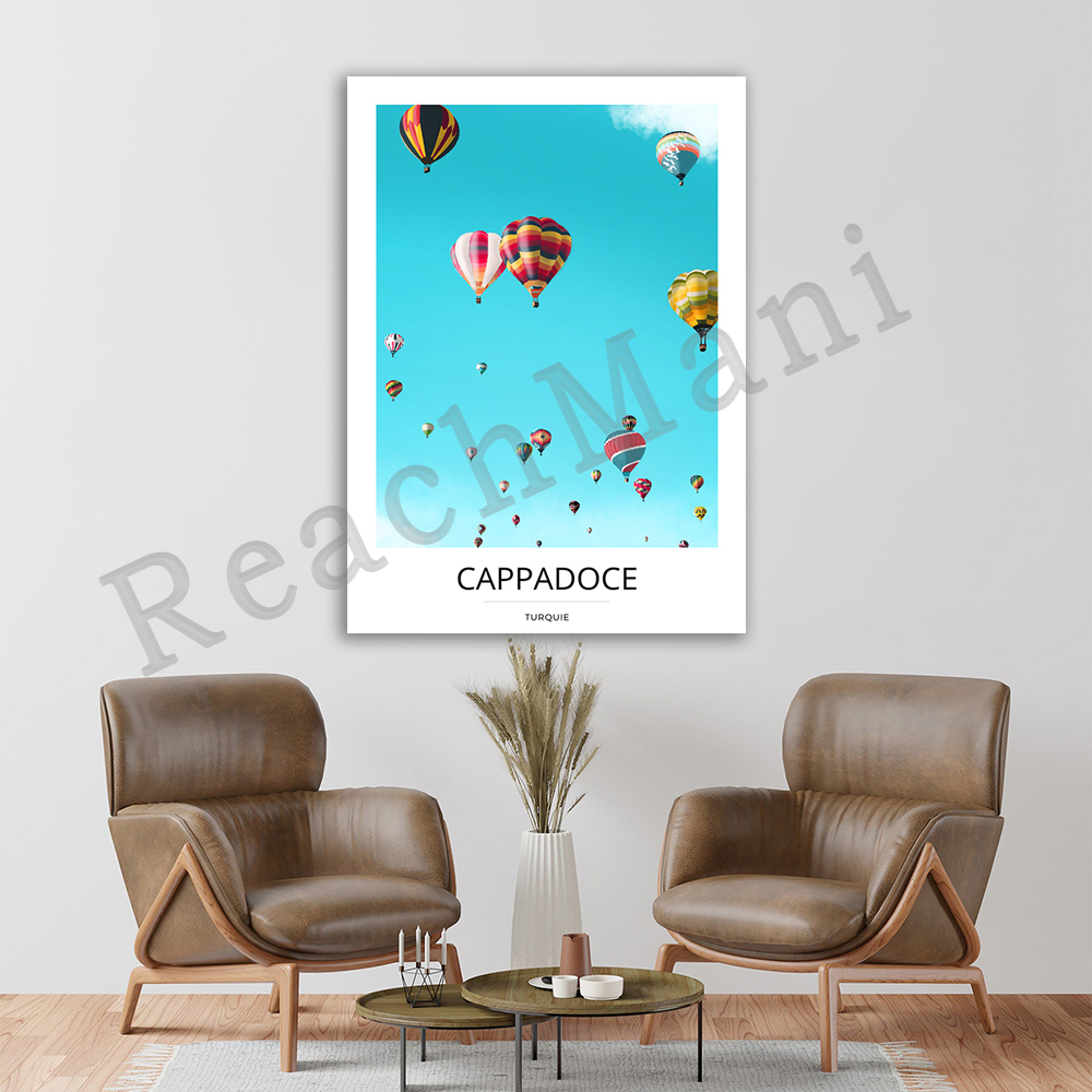Interior Design Illustration - Kappadocja, drukowanie plakatów, plakaty podróżnicze, design
