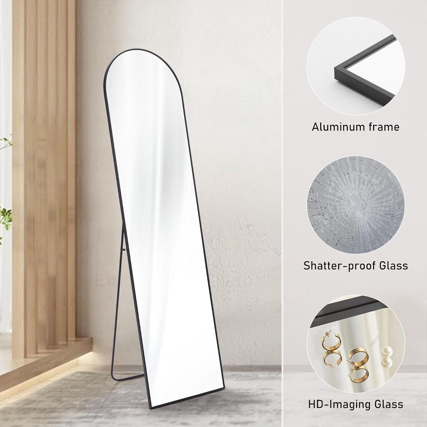 Lustro pełnowymiarowe łukowe 5 – Arch Mirror Leaning recenzja i cena