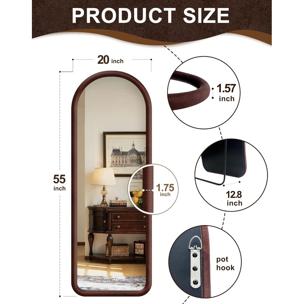 Łukowate lustro na całej długo – Arch Mirror Leaning recenzja i cena