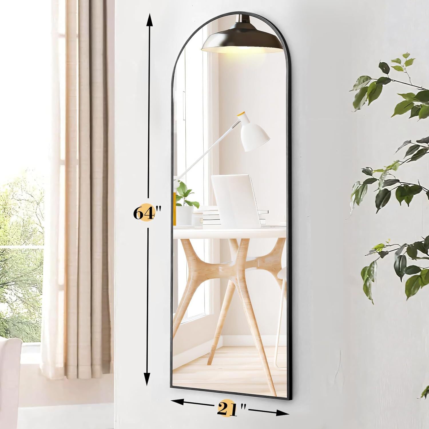 Stojące lustro łukowe na całej – Arch Mirror Leaning recenzja i cena