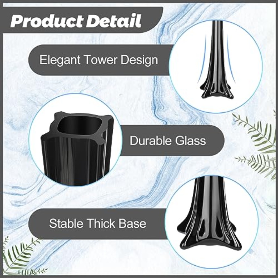 Szklane, czarne, wysokie, smuk – Fluted Vase Tall recenzja i cena