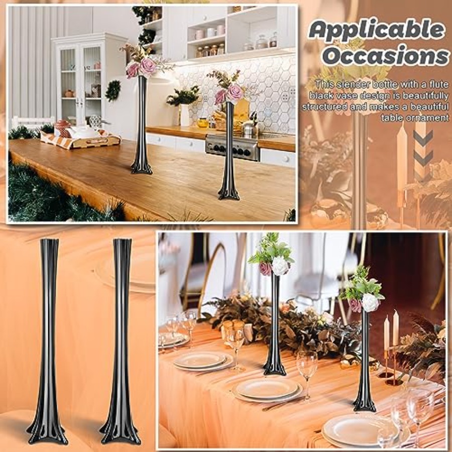 Szklane, czarne, wysokie, smuk – Fluted Vase Tall recenzja i cena